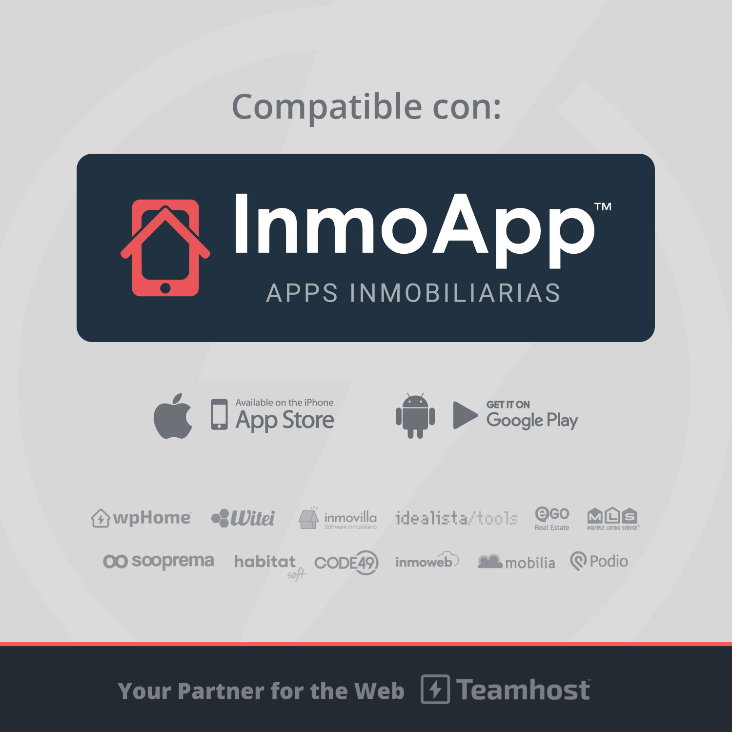 Compatible con App Inmobiliaria: InmoApp