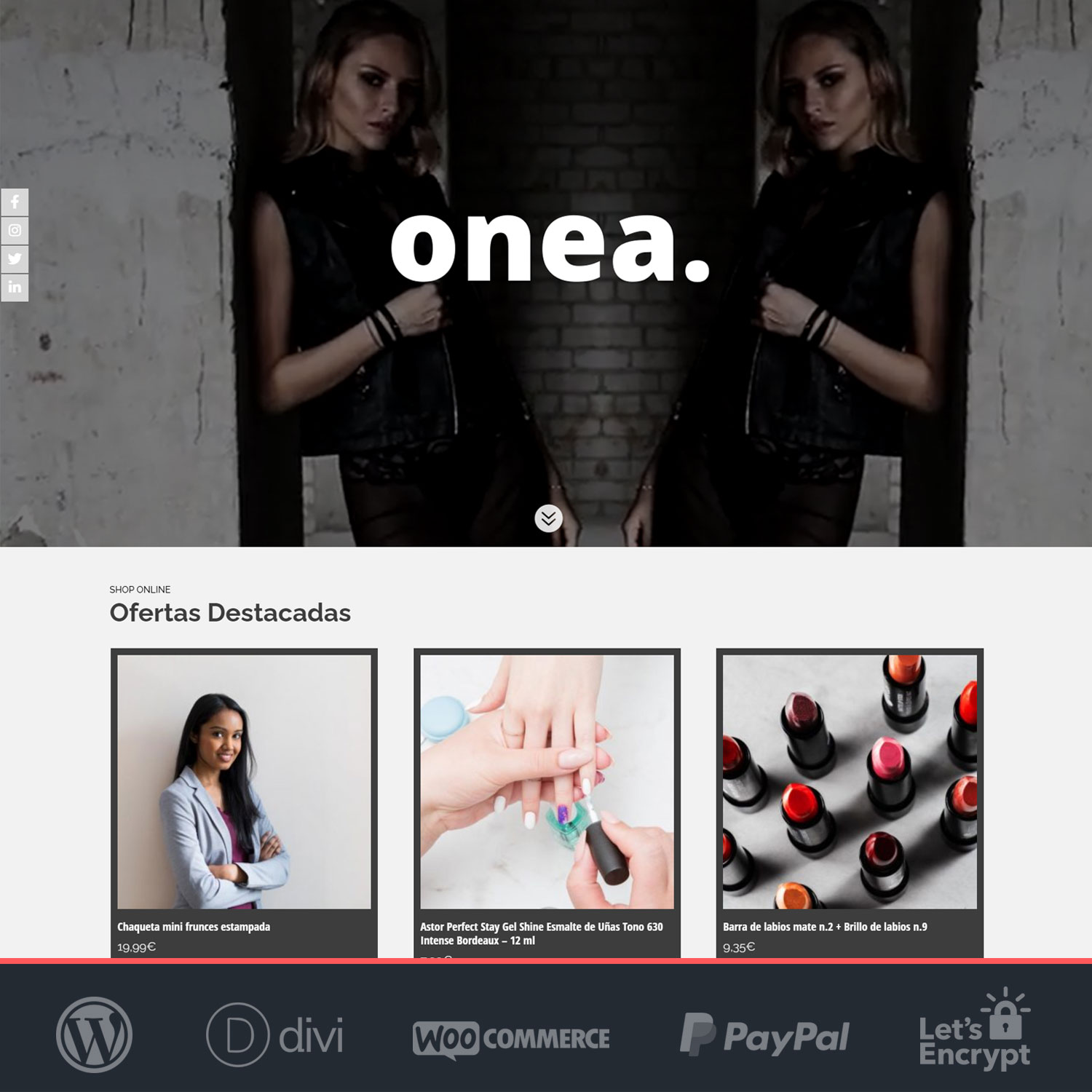Crear tienda online Woocommerce Onea